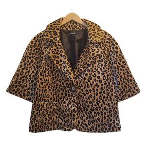 APT. 9 ~ Women's Size Large ~ CHEETAH LEOPARD ANIMAL PRINT BLAZER DRESS JACKET